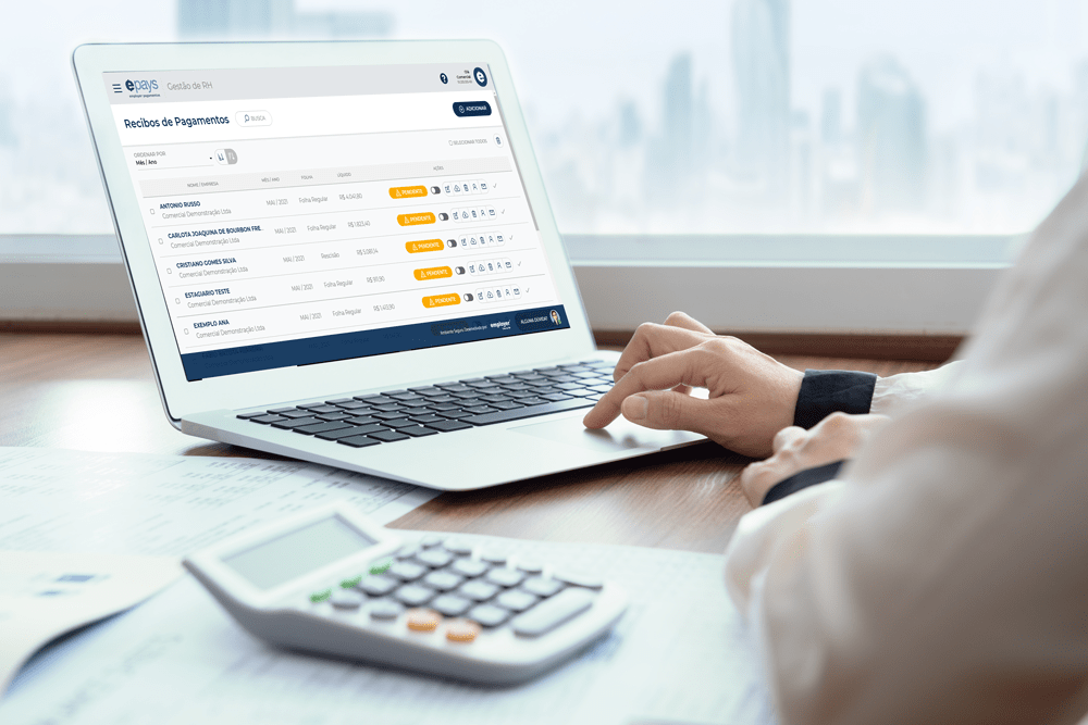 Distribuição de holerite online com o Epays